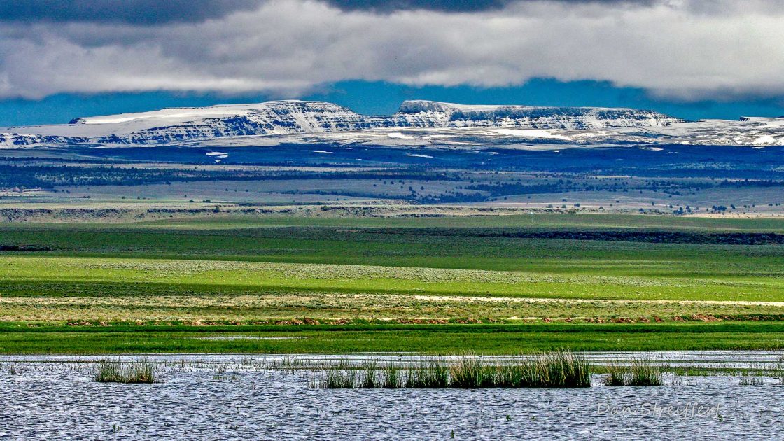 Steens Mountain With Snow In Spring
