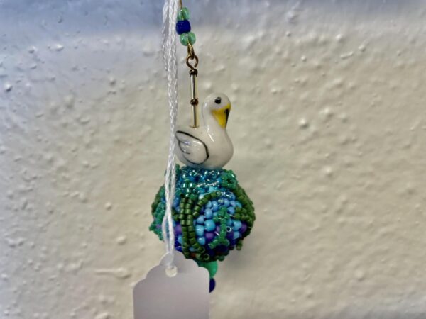 LW-Pelican Beaded Ornament